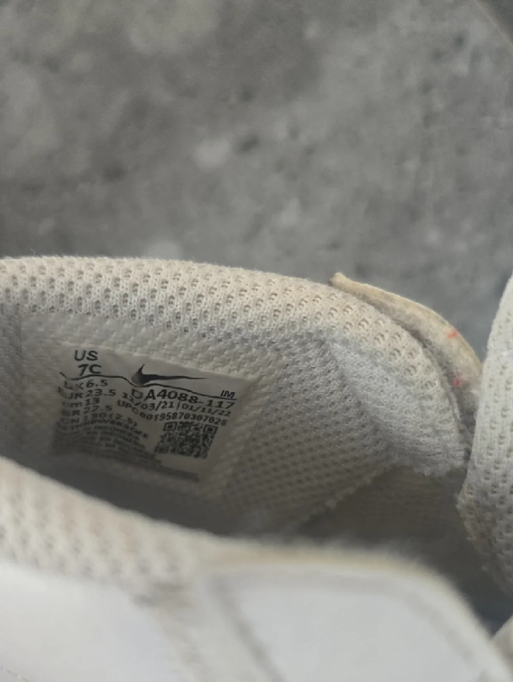 Nike Kids White Sneakers with Pink Swoosh - Picture 2 of 8